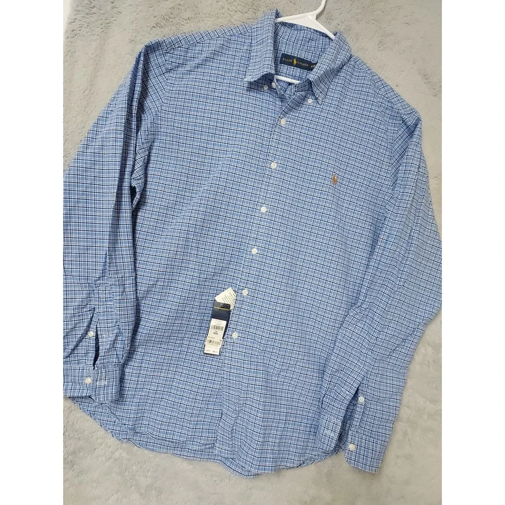 NEW Polo Ralph Lauren Shirt Mens XXL Flesh Pony Button Down Oxford Midweight 2XL